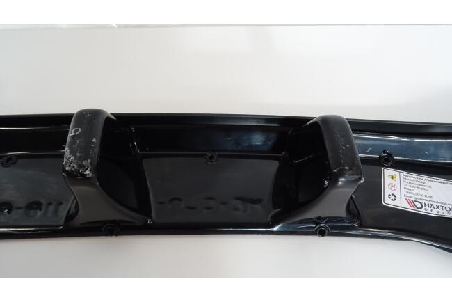 B-Ware Maxton Design mittlerer Heckdiffusor DTM Look für Mercedes-Benz CLA Coupe C118 Hochglanz schwarz