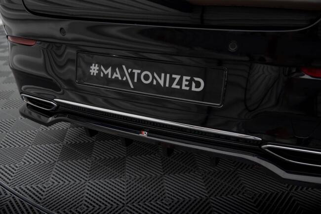 B-Ware Maxton Design mittlerer Heckdiffusor DTM Look für Mercedes-Benz CLA Coupe C118 Hochglanz schwarz