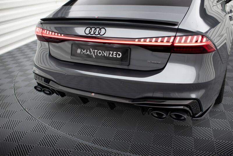 B-Ware Maxton Design Heckdiffusor für Audi A7 C8 S-Line Hochglanz schwarz
