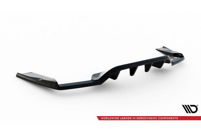 B-Ware Maxton Design mittlerer Heckdiffusor DTM Look für Mercedes-AMG GLC 63 SUV X253 Hochglanz schwarz