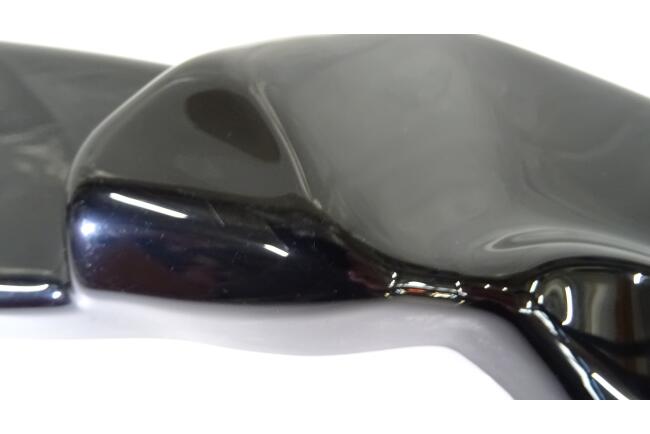 B-Ware Maxton Design Frontlippe V.2 für Mercedes CLA 45 AMG Aero C118 Hochglanz schwarz