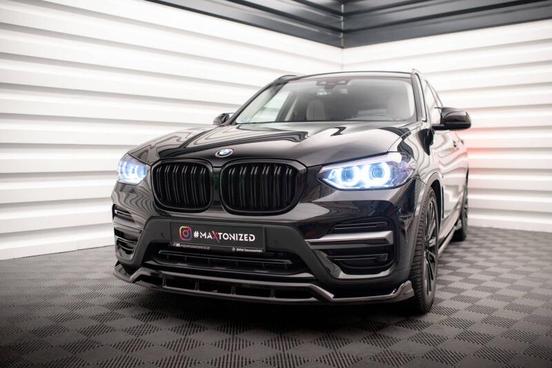 B-Ware Maxton Design Frontlippe für BMW X3 G01 Hochglanz schwarz