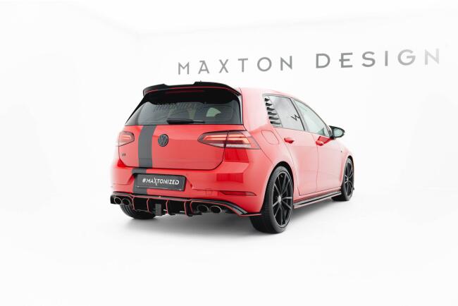 B-Ware Maxton Design Heckspoiler Lippe V.2 für VW Golf 7 GTI / GTD / TCR / R und R-Line 2012-2020 Hochglanz schwarz