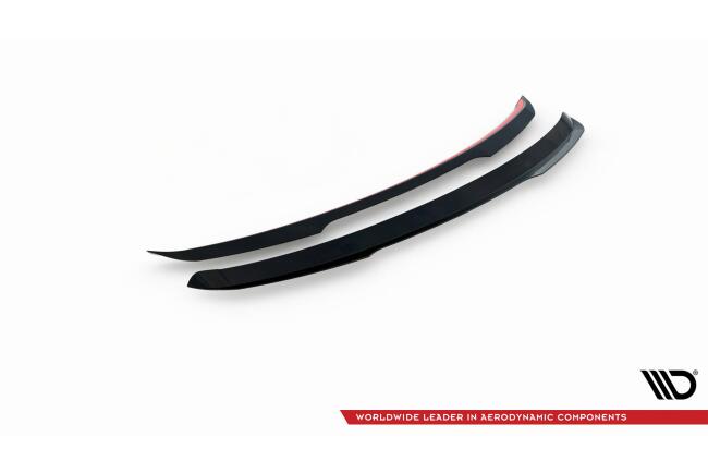 B-Ware Maxton Design Heckspoiler Lippe für Mercedes-Benz A AMG-Line Hatchback W177 Hochglanz schwarz