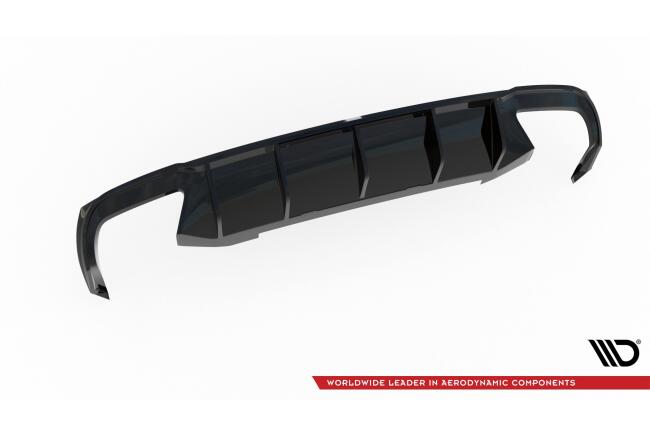 B-Ware Maxton Design Heckdiffusor V.2 für Skoda Octavia RS 3 III 5E (Diesel und Benziner) Hochglanz schwarz