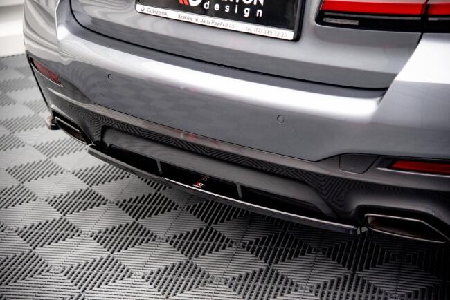 B-Ware Maxton Design Heckdiffusor für BMW 5er G30 M Paket Facelift Hochglanz schwarz