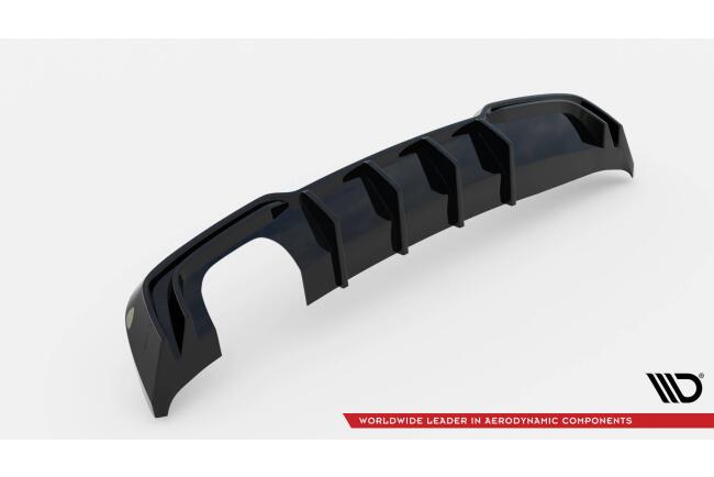 B-Ware Maxton Design Heckdiffusor für Audi A3 S-Line Sportback 8V Facelift Hochglanz schwarz