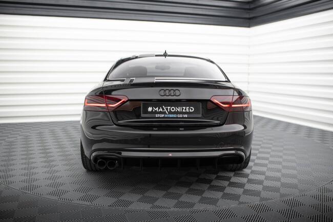 B-Ware Maxton Design Heckdiffusor V.2 für Audi A5 S-Line Coupe / Cabrio B8 8T Hochglanz schwarz