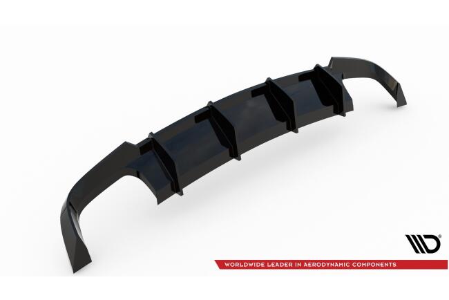 B-Ware Maxton Design Heckdiffusor V.1 für Audi S6 / A6 S-Line 4G C7 Facelift Hochglanz schwarz