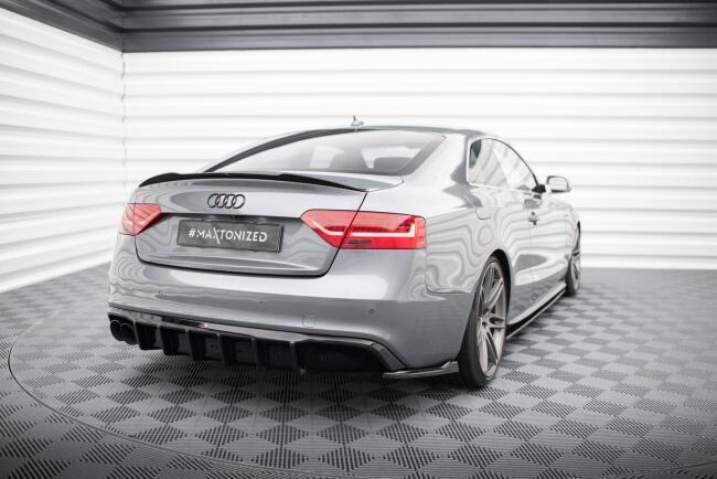 B-Ware Maxton Design Heckdiffusor V.1 für Audi A5 S-Line Coupe / Sportback / Cabrio B8 8T Facelift Hochglanz schwarz