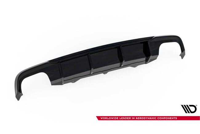 B-Ware Maxton Design Heckdiffusor V.2 für Audi S6 / A6 S-Line / A6 Limousine / Avant C7 Facelift Hochglanz schwarz