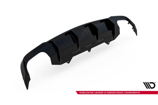 B-Ware Maxton Design Heckdiffusor V.2 für Audi S6 / A6 S-Line / A6 Limousine / Avant C7 Facelift Hochglanz schwarz