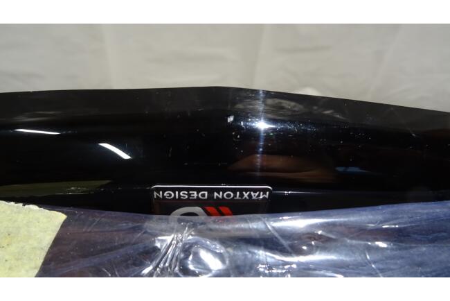 B-Ware Maxton Design Frontlippe für Mercedes-Benz CLA C117 Facelift Hochglanz schwarz