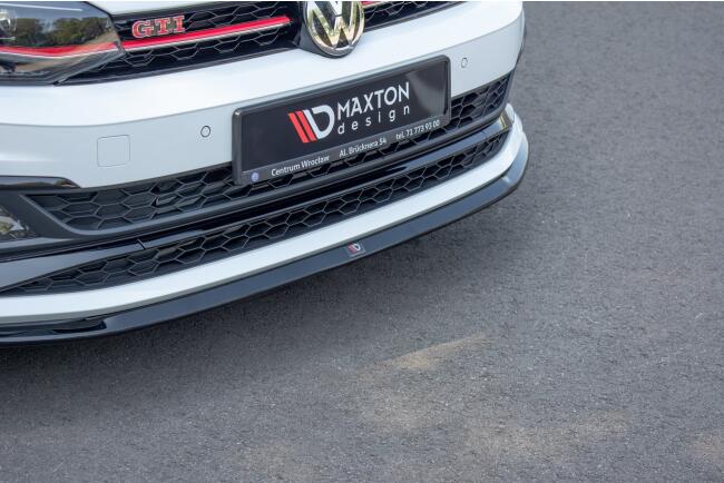 B-Ware Maxton Design Frontlippe V.3 für VW Polo 6 GTI Hochglanz schwarz