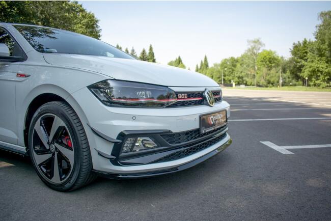 B-Ware Maxton Design Frontlippe V.3 für VW Polo 6 GTI Hochglanz schwarz