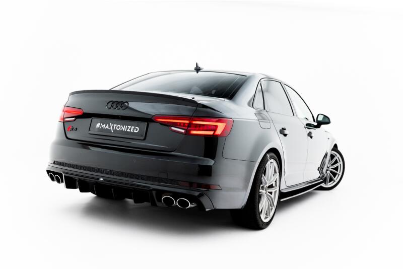 Maxton Design Heckdiffusor für Audi S4 Limousine / Avant B9 Hochglanz schwarz