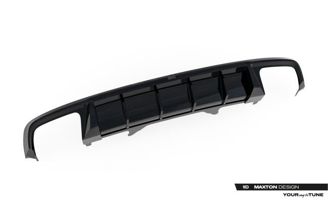 Maxton Design Heckdiffusor für Audi S4 Limousine / Avant B9 Hochglanz schwarz