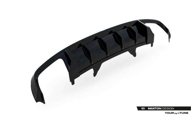 Maxton Design Heckdiffusor für Audi S4 Limousine / Avant B9 Hochglanz schwarz