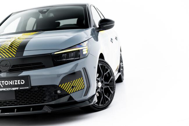 Maxton Design Frontlippe für Opel Corsa F ( Mk6) Facelift Hochglanz schwarz