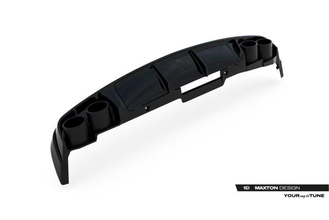 Maxton Design Heckdiffusor mit Endrohr Attrappe Chrome für Audi A6 C8 2018-2025