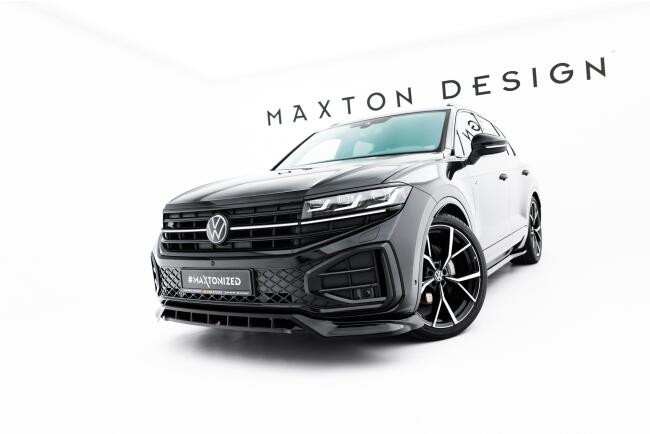 Maxton Design Frontlippe für VW Touareg R-Line Mk3 Facelift Hochglanz schwarz