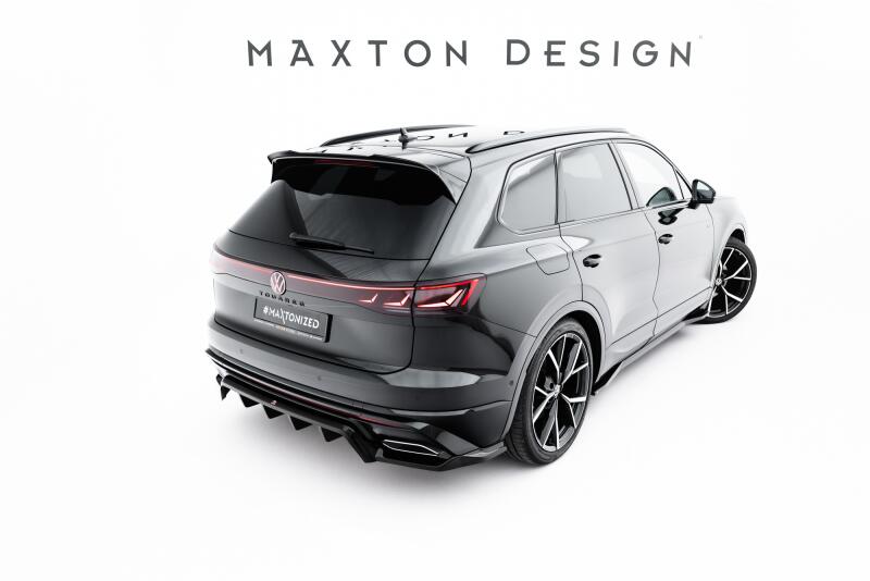 Maxton Design Heckspoiler Lippe für VW Touareg R-Line Mk3 Facelift Hochglanz schwarz