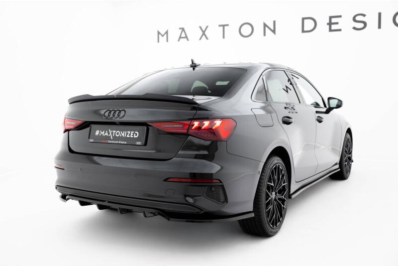 Maxton Design Heckdiffusor für Audi A3 Limousine 8Y Hochglanz schwarz
