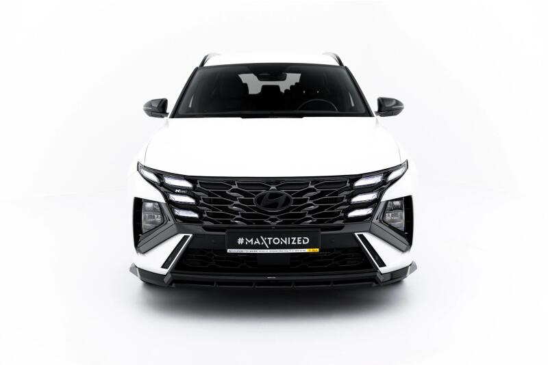 Maxton Design Frontlippe für Hyundai Tucson N-Line Mk4 Facelift Hochglanz schwarz