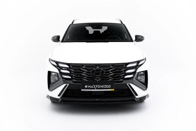 Maxton Design Frontlippe für Hyundai Tucson N-Line Mk4 Facelift Hochglanz schwarz