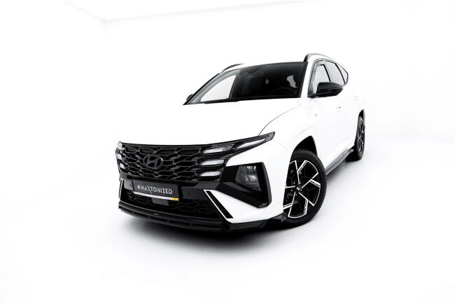 Maxton Design Frontlippe für Hyundai Tucson N-Line Mk4 Facelift Hochglanz schwarz