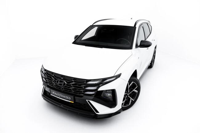 Maxton Design Frontlippe für Hyundai Tucson N-Line Mk4 Facelift Hochglanz schwarz