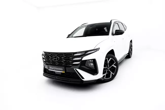 Maxton Design Frontlippe V.1 für Hyundai Tucson N-Line Mk4 Facelift Hochglanz schwarz