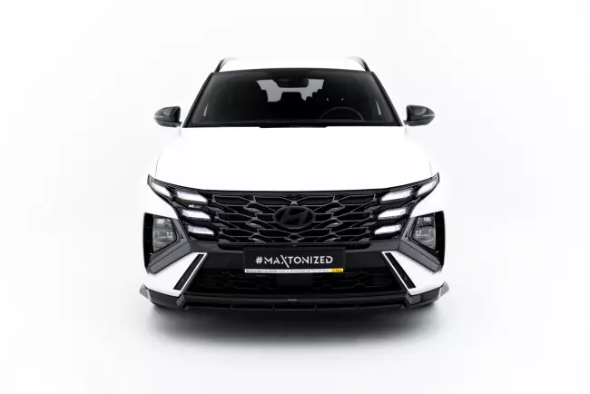 Maxton Design Frontlippe V.1 für Hyundai Tucson N-Line Mk4 Facelift Hochglanz schwarz