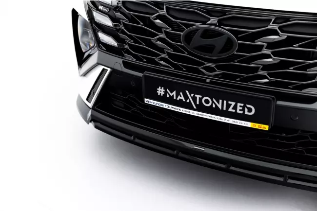 Maxton Design Frontlippe V.1 für Hyundai Tucson N-Line Mk4 Facelift Hochglanz schwarz