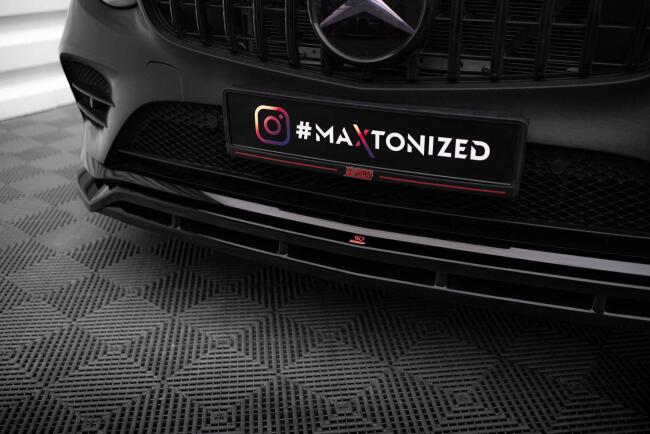 Maxton Design Frontlippe für Mercedes-Benz GLC Coupe AMG-Line / 43 AMG C253 Hochglanz schwarz