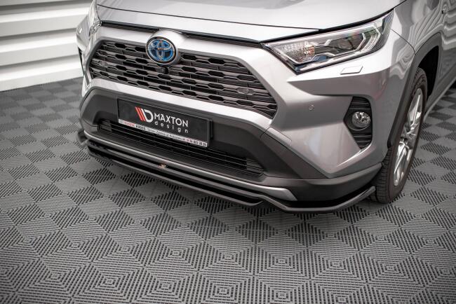 B-Ware Maxton Design Frontlippe für Toyota RAV4 Mk5 Hochglanz schwarz