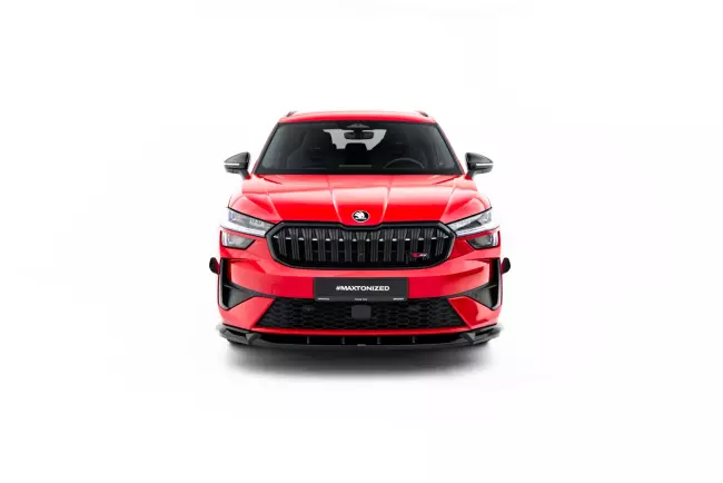 Maxton Design Frontlippe für Skoda Kodiaq RS Mk2 Hochglanz schwarz