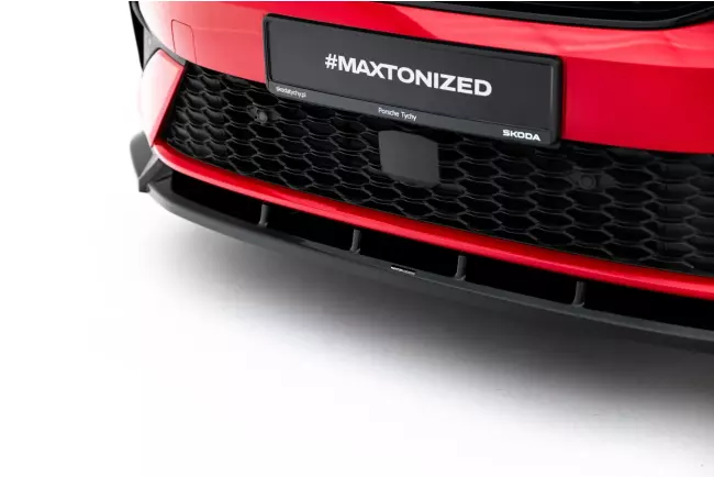 Maxton Design Frontlippe für Skoda Kodiaq RS Mk2 Hochglanz schwarz