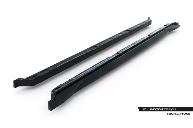 Maxton Design Seitenschweller (Paar) für Skoda Kodiaq RS Mk2 Hochglanz schwarz