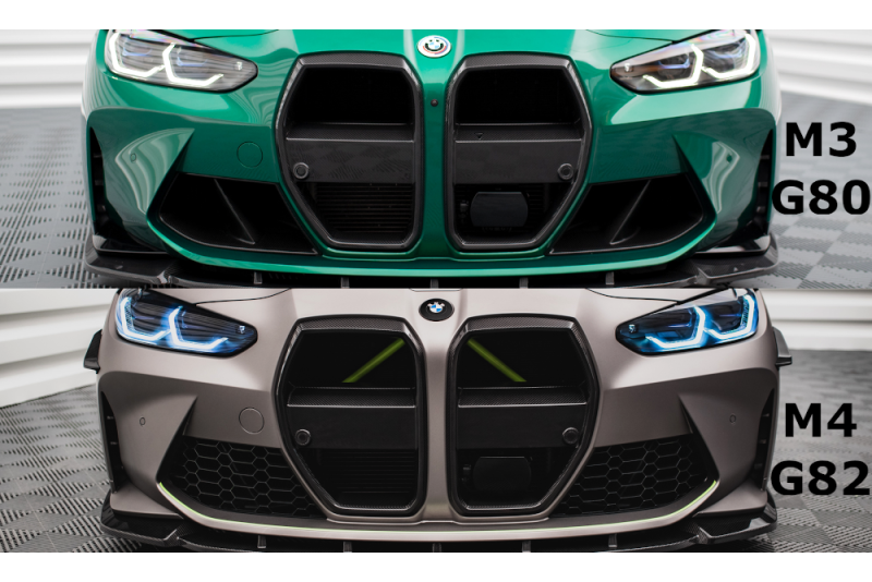 Maxton Design Carbon Kühlergrill für BMW M4 G82 / M3 G80 / G81 mit Frontsensor