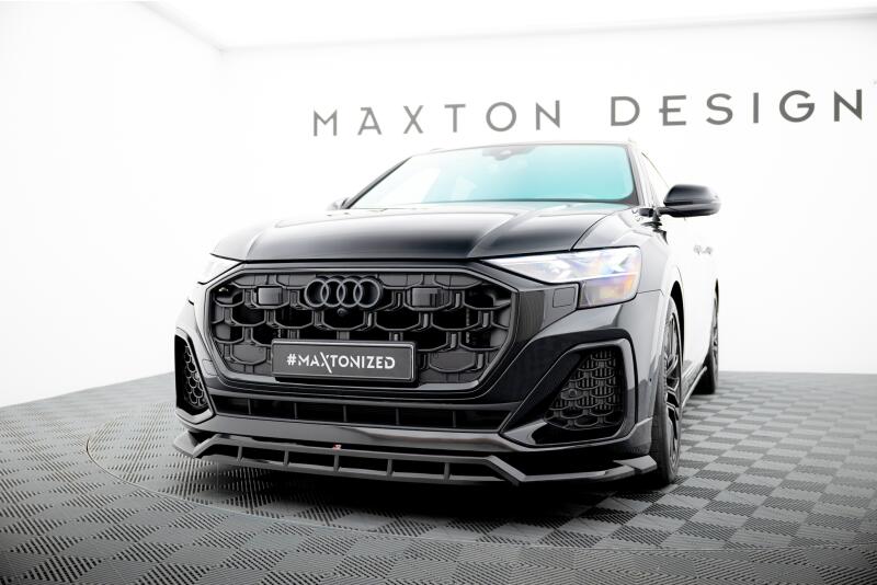 B-Ware Maxton Design Frontlippe für Audi SQ8 Mk1 Facelift Hochglanz schwarz