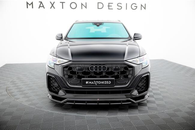 B-Ware Maxton Design Frontlippe für Audi SQ8 Mk1 Facelift Hochglanz schwarz