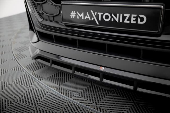 B-Ware Maxton Design Frontlippe für Audi SQ8 Mk1 Facelift Hochglanz schwarz