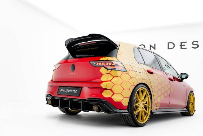 B-Ware Maxton Design Heckspoiler Lippe V.2 für VW Golf 8 GTI Clubsport / R Performance (2020-) Hochglanz schwarz