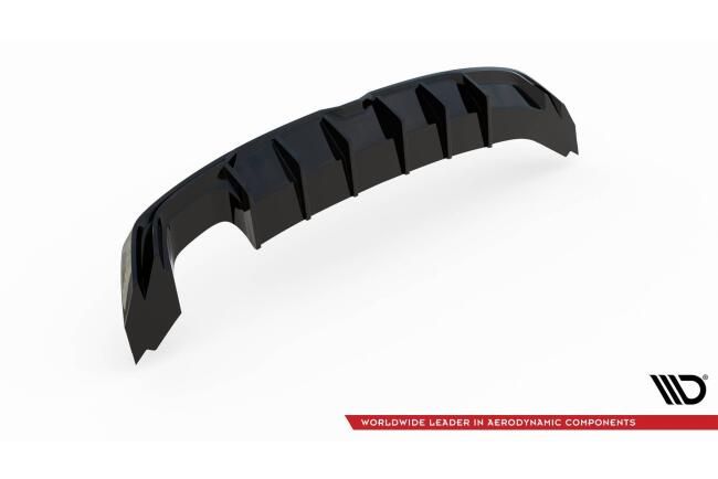 B-Ware Maxton Design Heckdiffusor für Seat Leon III (Typ 5F) FR Facelift Hochglanz schwarz