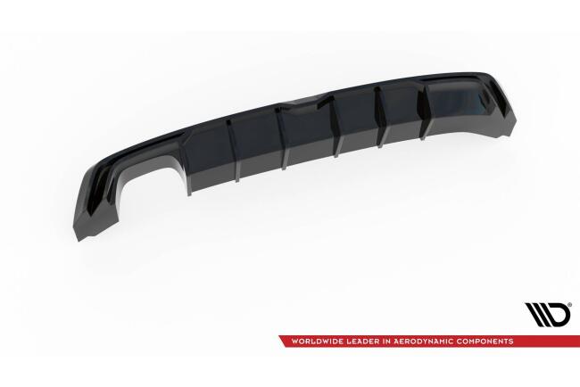 B-Ware Maxton Design Heckdiffusor für Seat Leon III (Typ 5F) FR Facelift Hochglanz schwarz