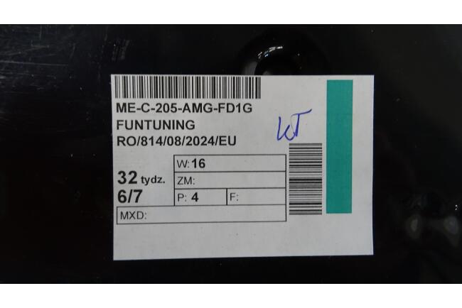 B-Ware Maxton Design Frontlippe V.1 für Mercedes W205 AMG-Line / C43 AMG Hochglanz schwarz