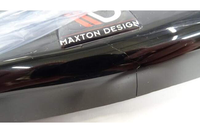 B-Ware Maxton Design Frontlippe V.1 für Mercedes W205 AMG-Line / C43 AMG Hochglanz schwarz