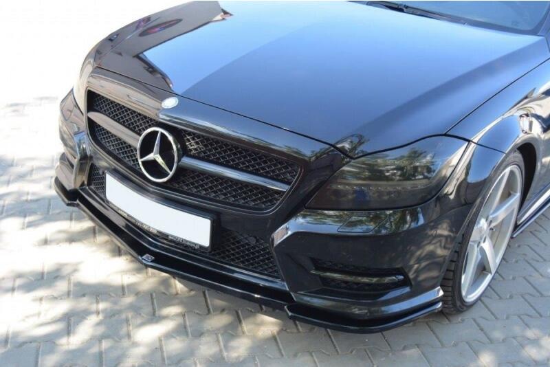 B-Ware Maxton Design Frontlippe für Mercedes CLS C218 AMG-Line Hochglanz schwarz