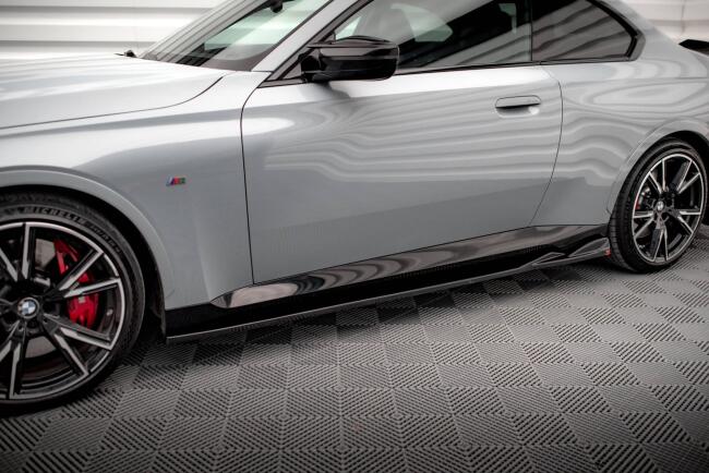 B-Ware Maxton Design Seitenschweller (Paar) für BMW 2 Coupe M-Paket / M240i G42 Hochglanz schwarz